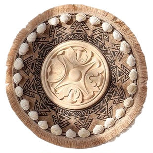 波西米亚民宿手工草编墙饰藤编墙上装饰挂件客餐厅背景墙面挂饰