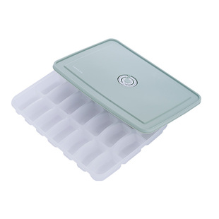 乐扣乐扣计时饺子盒保鲜盒鸡蛋冰箱专用收纳盒食品级pp冷冻盒子