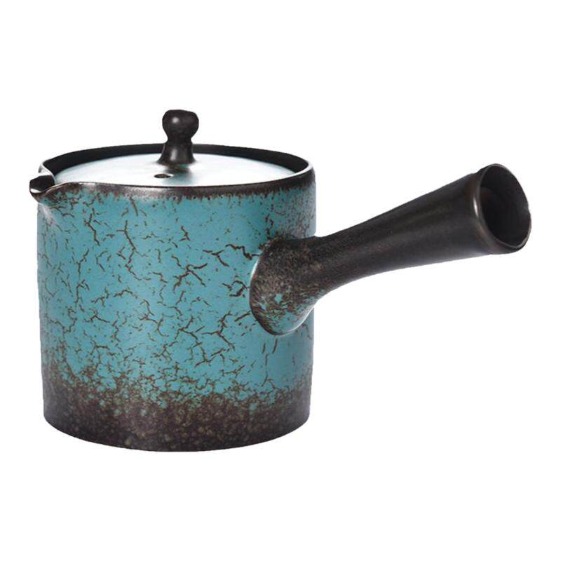 家用茶具茶壶复古绿松石釉陶瓷