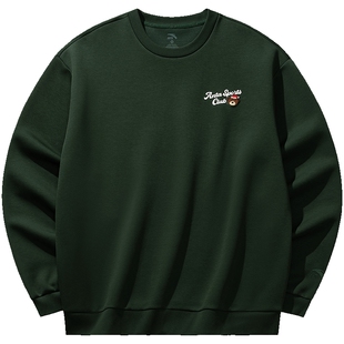 安踏卫衣情侣装冬季新款男女同款套头衫圆领宽松简约休闲运动上衣