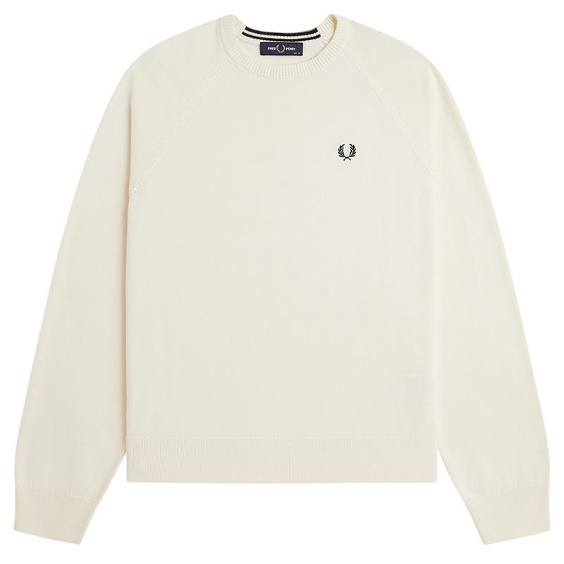 FREDPERRY纯色圆领针织衫