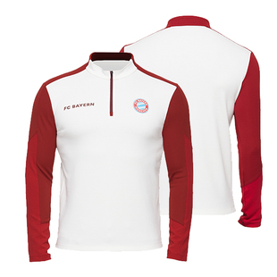 【官方正版】拜仁足球俱乐部丨红白半拉链卫衣运动休闲训练服