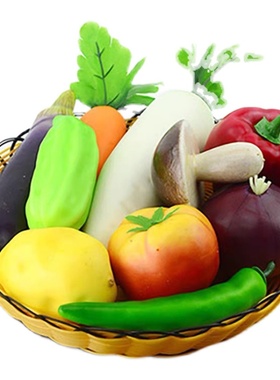 厨房仿真竹筐套装组合轻奢风摆件