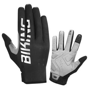 西骑者秋冬季防风长指手套自行车防滑减震户外山地公路车骑行装备