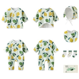 aqpa爱帕新生儿的见面礼盒七件装夹棉保暖秋冬宝宝婴儿礼物满月礼