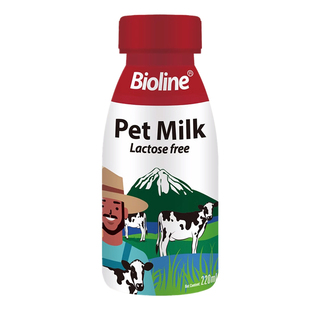 【天猫U先】Bioline宠物0乳糖牛奶220ml全脂生牛乳营养猫狗零食