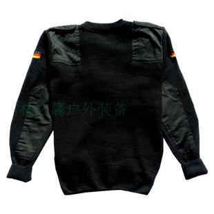 军迷圆领德军德国军版羊毛衫男士款秋冬季保暖防寒战术毛衣毛线衣