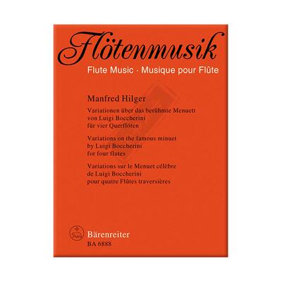 博凯里尼小步舞曲变奏曲四支长笛