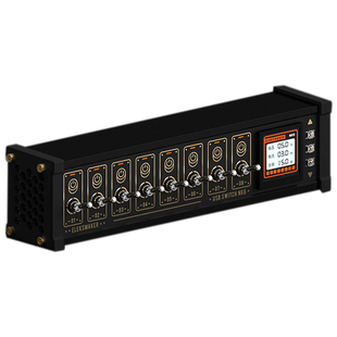 EM区块化开关USB排插拓展坞桌搭摆件语音控制多接口控制镀金礼物