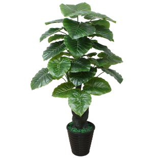 仿真植物绿植摆件发财树塑料花客厅盆栽大叶观音假花室内摆放龟背