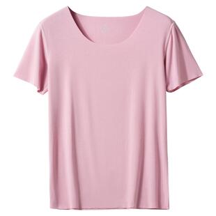 简云莫代尔无痕短袖t恤女夏季内搭薄款冰丝半袖打底衫2026年新款