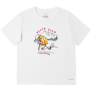 北面童装TDC印花系列儿童男女速干短袖T恤新款TheNorthFace|8GZA