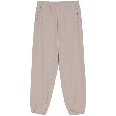 休闲裤铜牛长裤珠粒棉斜插袋女裤