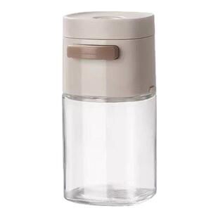 定量调味罐厨房调料盒按压式控盐瓶家用密封防潮盐罐调味瓶大容量