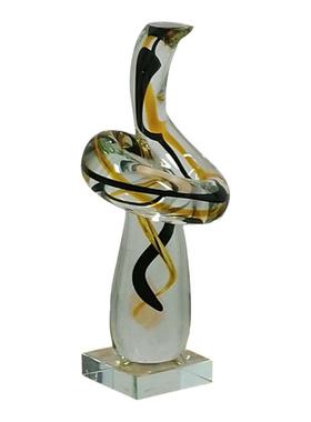 淄博博山琉璃扭曲造型创意摆件