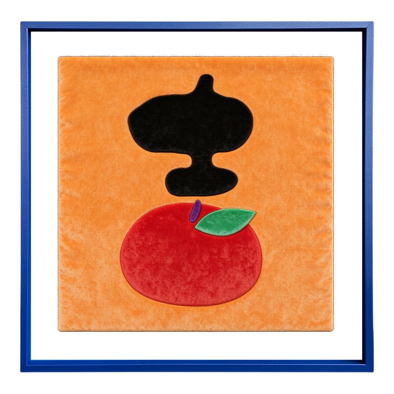 《吉》平安喜乐吉字拼布画乔迁新居礼物新中式原木玄关入户装饰画