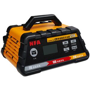 NFA纽福克斯汽车电瓶充电器12V 2/10/25A大功率蓄电池快速充电机
