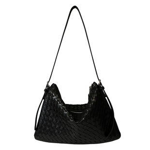 纯手工羊皮编织包软皮信封包高级感时尚简约真皮女单肩腋下斜挎包