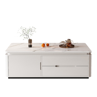 茶几电视柜客厅家用2026新款实木轻奢高级感小户型茶桌岩板茶几桌