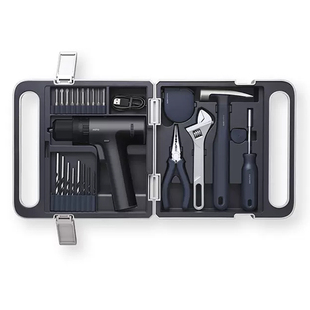 HOTO小猴冲击钻工具箱家用组合套装手电钻充电式多功能电动螺丝刀