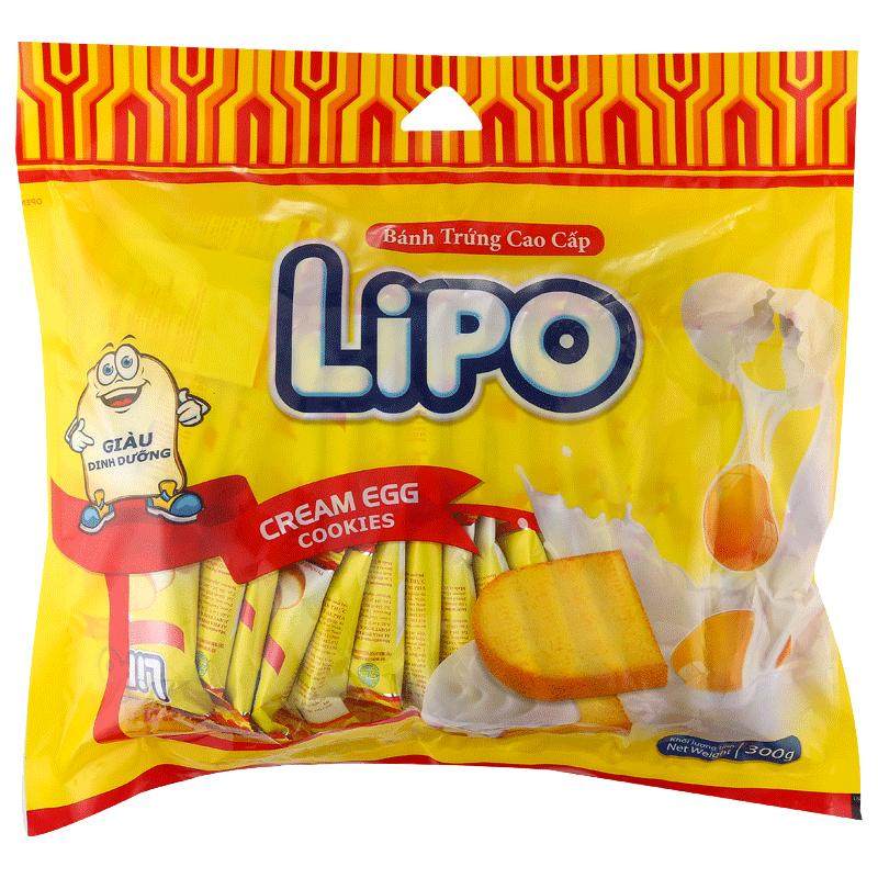 【官旗直售】Lipo面包干奶油味椰子味榴莲味黄油味巧克力味草莓味