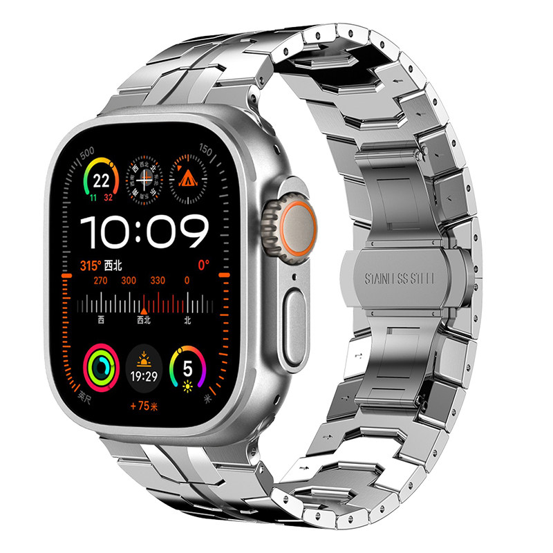 iwatch苹果不锈钢钢铁侠铠甲表带