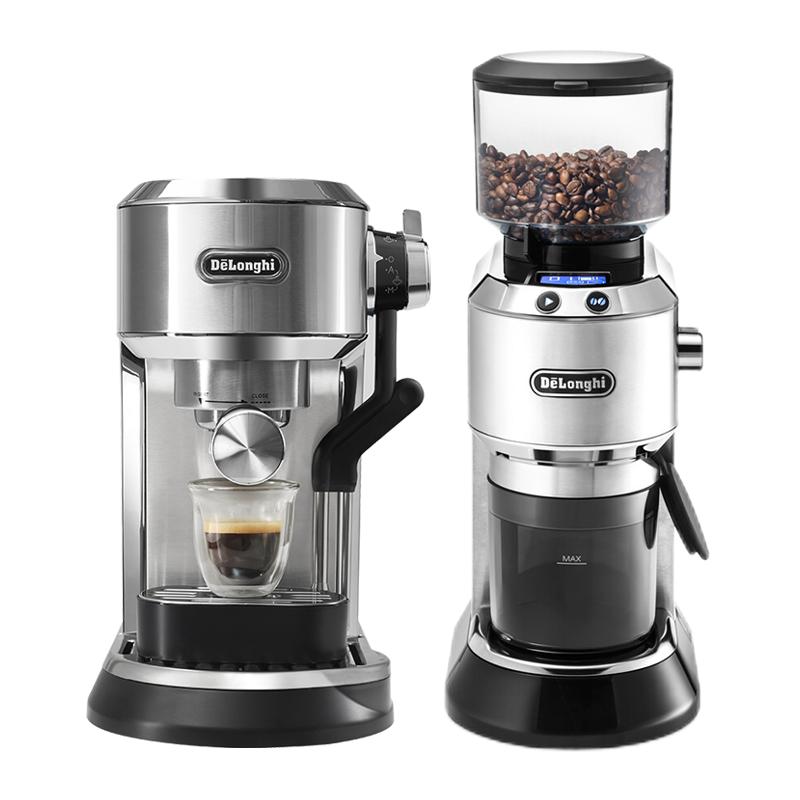 delonghi/德龙EC950半自动咖啡机+KG521电动磨豆机二件套 家用