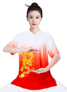戏精亮眼！表演首选渐变龙太极服