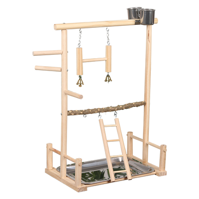 我和它鹦鹉站杆站架玄凤桌面站台虎皮牡丹磨爪攀爬互动平台花椒木