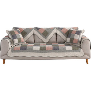 沙发垫四季纯棉防滑通用北欧简约现代坐垫子冬季皮沙发套罩盖布巾