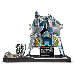 乐立方NASA发现号航天飞机拼装模型玩具月球登录器3D立体拼图
