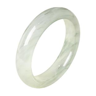 【贵妃镯】中国黄金珍尚银天山翠玉手镯冰透女生日礼物送女友妈妈