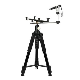 罗盘支架三脚架360度旋转无磁便携式罗经杖高精度专业定位水平仪