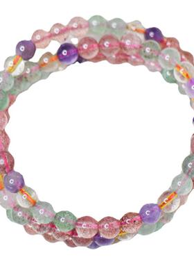 新4A6mm满矿物天然水晶多圈手串