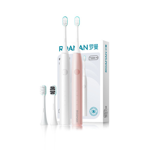 罗曼电动牙刷成人学生声波自动软毛牙刷男女情侣套装礼盒新年礼物