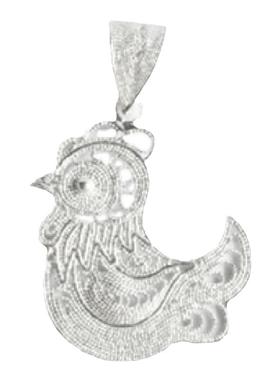 生肖锁骨链姜央足银男女纯银