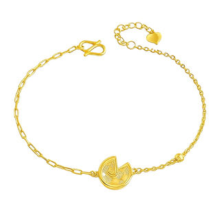 百泰首饰生肖马足黄金手链女足金999手串AB链手饰手环送生日礼物