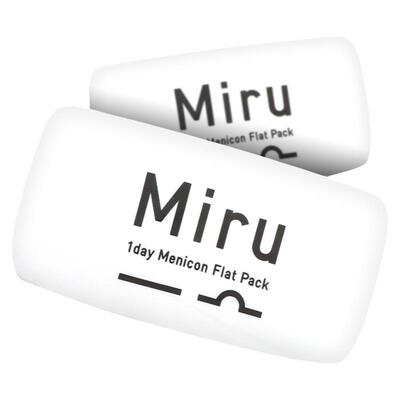 目立康米如Miru隐形近视眼镜日抛盒30片装水润天天抛进口旗舰店