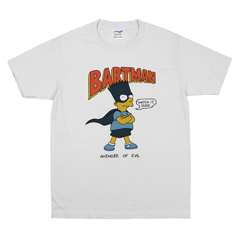 辛普森一家T恤美式复古潮牌短袖男女同款Bartman宽松纯棉夏季上衣