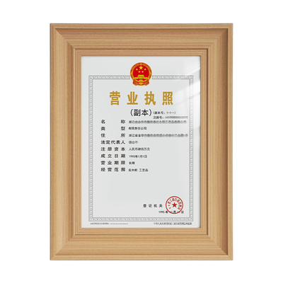 个体工商户营业执照卫生许可证框