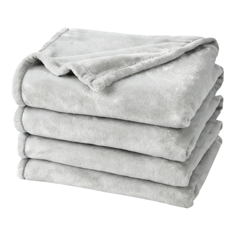 纯色法兰绒毛毯可批发定制