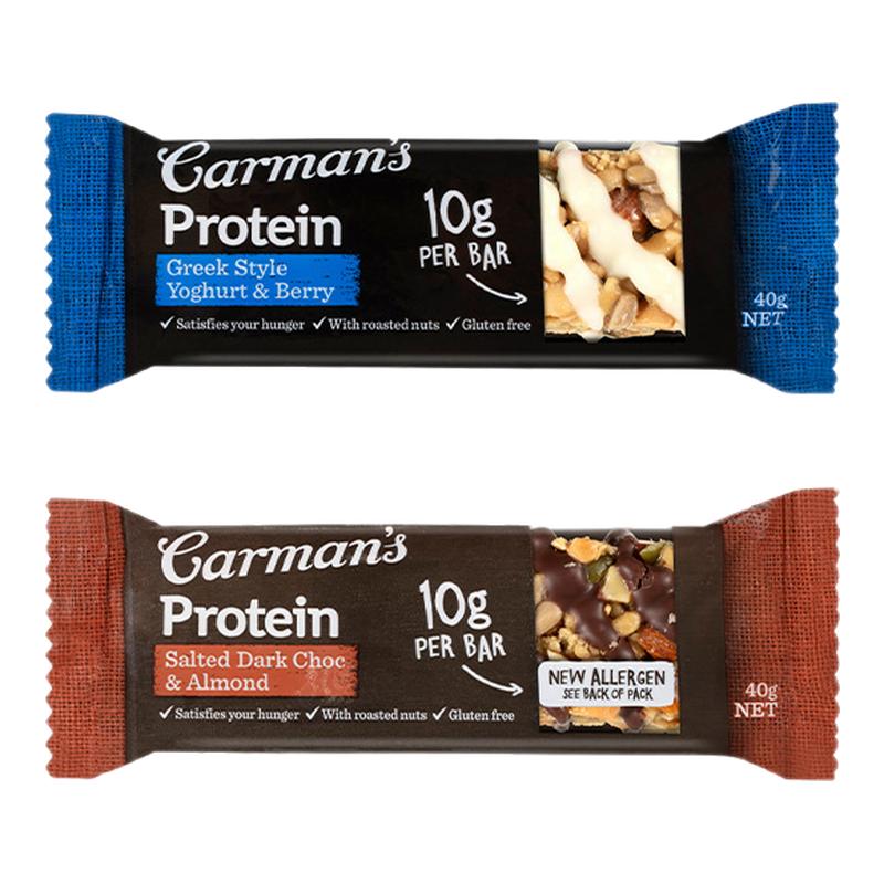 【百补】Carman's康澳麦高纤坚果蛋白棒代餐澳洲进口零食能量棒
