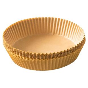 空气炸锅家用纸盘硅油纸盘纸托圆形吸油纸专用烘焙食品级食物垫纸