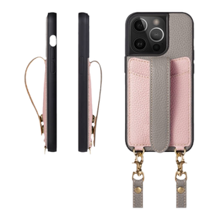 COGURE适用苹果17/16/15Promax手机壳女款新款iPhone14/13真皮斜挎带挂绳腕带卡包支架高级感全包防摔挂脖Air