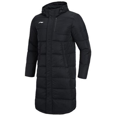 男长款羽绒服李宁连帽