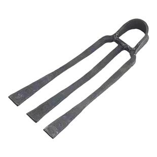 农用全钢长把二齿锄头两用挖土开荒种菜开垦种地农具三齿农用耙子