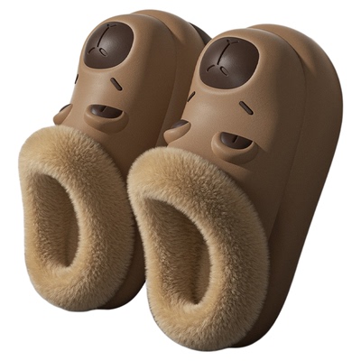 可爱巴拉棉拖鞋防水防滑舒适保暖