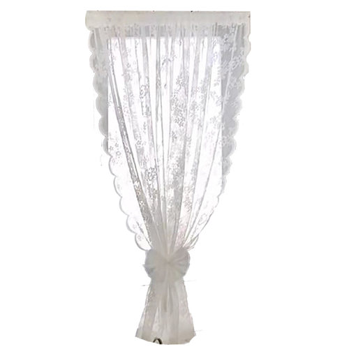 思幔小窗户窗帘白色蕾丝法式短帘卫生间厨房卧室门帘飘窗窗纱定制