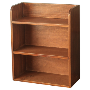 办公桌文件手账杯子日式收纳盒壁挂式zakka木质护肤品面膜置物架