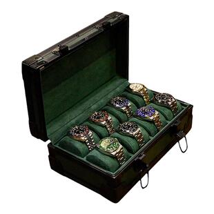 新品腕表收纳盒名表收藏箱专业表盒机械表盒旅行表箱手表金属盒